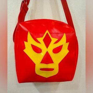 VINTAGE MEXICAN WRESTLER CROSSBODY BAG